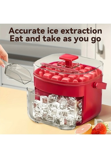 Ganzhoushop Yapım Makinesi Kırmızı-1 Kalıbı, Gıda Buz Küpü Yapma Makinası Bordo Ambition Adet Rp Bordo
