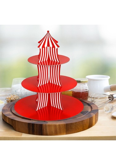 Suntek Cupcake Standı Kek Standı 3 Katmanlı Masa Üstü