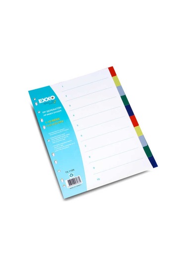 Exxo 1-10 Renkli Seperatör Dosya Ayracı Ts 110