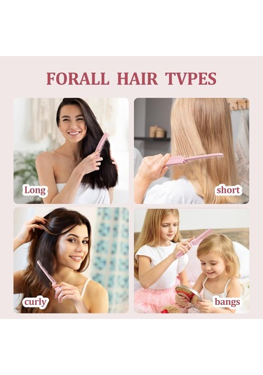 Saç Tarağı Seyahat Tarağı Kullanışlı Cep Katlanır Tarak 4 Adet