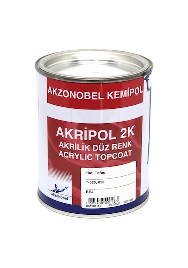 Akzonobel Akripol 2k Düz Renk -bej- T020. 020- 1 Lt.