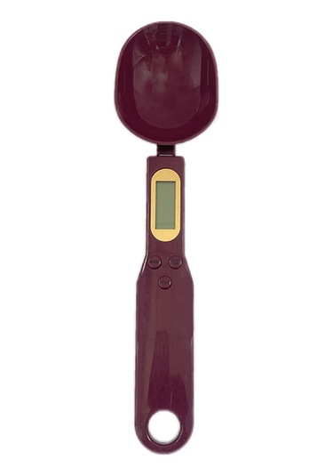 Elektronik Kaşık Ölçeği Ev Elektronik Terazi 500 Gr/0,1 Bordo