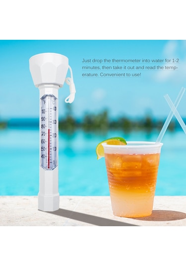 Springsun Kolay Okunabilir Yüzen Termometre - İpli Su Sıcaklık Ölçer Spa, Gölet & Jakuzi İçin