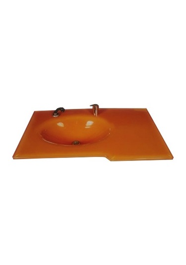 Cam Lavabo Slayt Modeli 80 x 56 CM