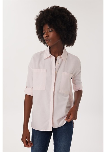 Lee Cooper Mındy Kadın Dokuma Gömlek A Pembe 16096 A Pembe Açık Pembe