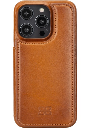 Bouletta Apple Uyumlu  iPhone 14 Pro Deri Kılıf Ubw Rst2ef