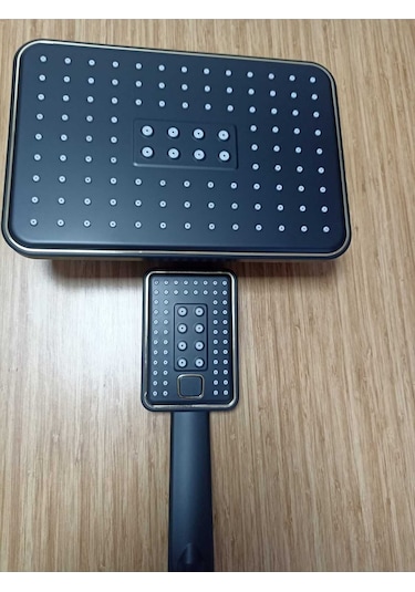 Sürgü 5 Li Robot Duş Seti Siyah Krom