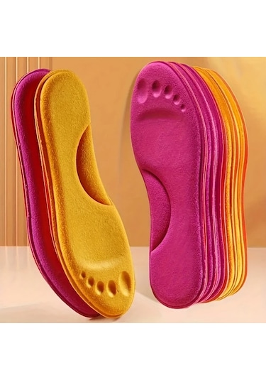 Gateesat 10 Adet Sarı Renk Isıtmalı Tabanlık - Kışlık Spor Kar Botları İçin Kaymaz