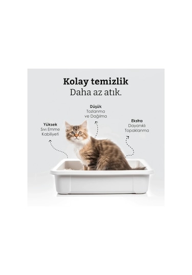 Gofrette Natural Topaklaşan Bentonit Kedi Kumu 20 L