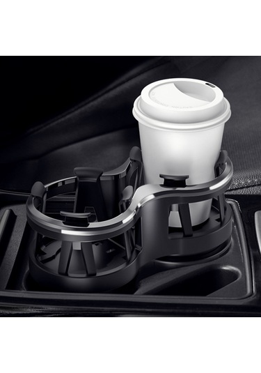 Lemestar Araç İçin Çok Fonksiyonlu Bardak Tutucu - Dürtüye Dayanıklı Abs Malzeme İle Bardak, Sigara Kutusunu Sabitler - Evrensel Uyumlu Suv, Kamyonet, Araçlar İçin