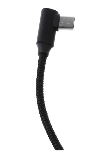 Suntek Örgülü 90 Derece Dik Açı Tip C Mikro Usb