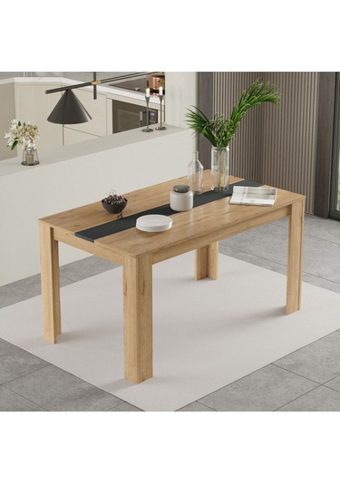 Aven Yemek Masası 140x80 Sepet-beyaz Ave22-sa Antrasit