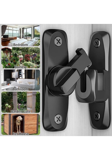 İç Kapı İçin Sürgülü Kapı Kilidi, Hırsızlığa Karşı Kilit 90/180 Derece