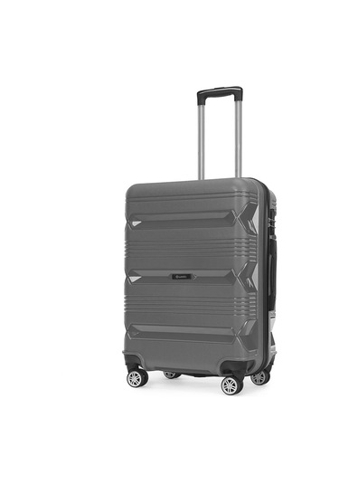 Wexta Wx-pp14 Sarmal Antrasit Büyük Boy Polipropılen Valiz Antrasit