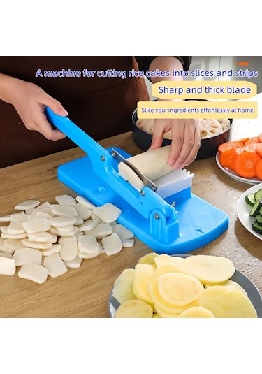 Honeybeeshop 1pc Manuel Gıda Dilme Makinesi Cutter Çok Amaçlı Kolay Kurulum Dondurulmuş Et Patates Muz Elma Ev Mutfağı İçin Ergonomik Sağlam Tasarım 1 Parça