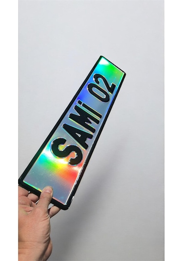 Hologramlı Renk Değiştiren Dekor Plaka