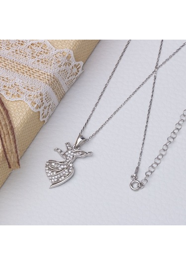 Semazen-mevlevi Model 925 Ayar Gümüş Kadın Kolye Gümüş