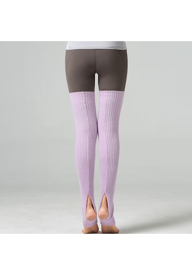 Moveevo Soğuk Günler İçin 75cm Uzunlukta Akrilik Taban Açık Bilek Açık Yoga-ballett Çorapları Mor Açık Mor Moveevo Soğuk Günler İçin 75cm Uzunlukta Akrilik Taban Açık Bilek Açık Yoga-ballett Çorapları Mor Açık Mor