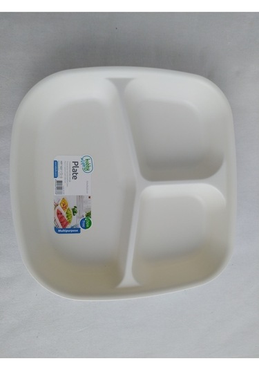 4 Adet Kahvaltı Tabağı 3 Bölmeli Tabak