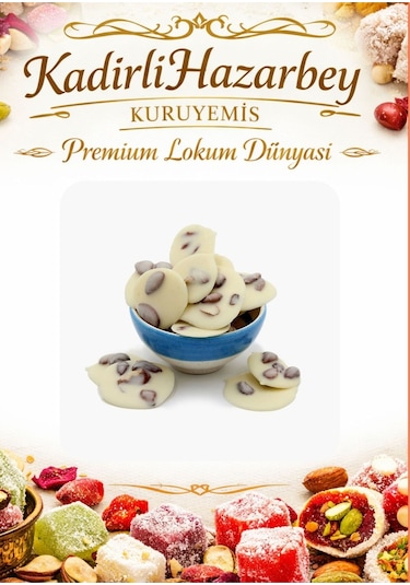 Kadirlihazarbey Beyaz Çikolata Bademli 150 Gr