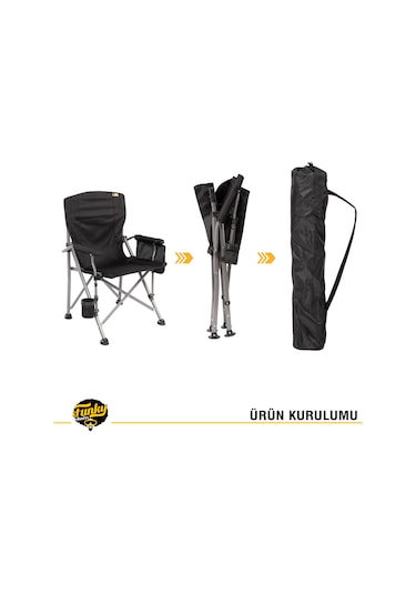 FUNKY CHAIRS River Side Katlanabilir Kamp Sandalyesi - Siyah