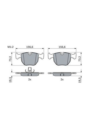 Bmw X5 E53 3.0D 2001-2006 Bosch Ön Balata