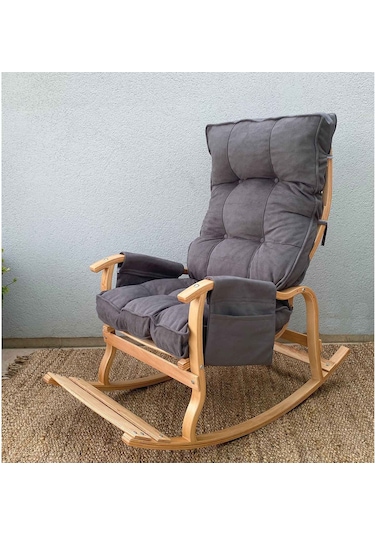 Reyo Santorini Sallanan Sandalye Dinlenme Ve Tv Koltuğu Gri