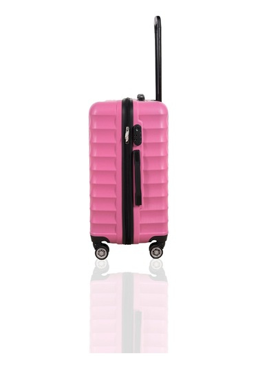 Polo&Sky Petek Model Pembe Renk Orta Boy Valiz Bavul Pembe