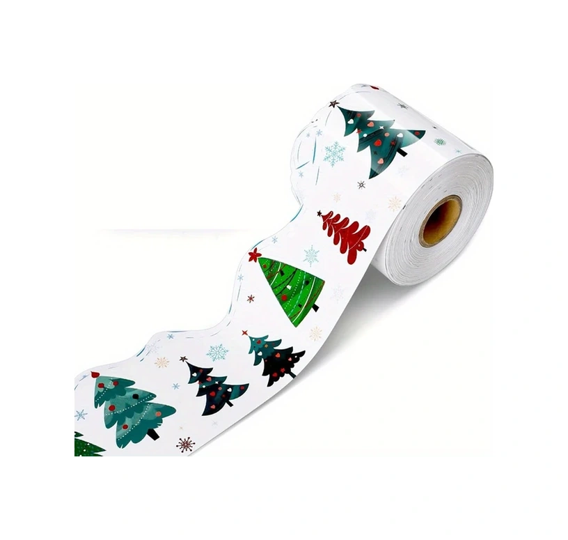 Gateesat Noel Sınır Çıkartmaları 708.66 İnç Dekoratif Yazı Tahtası Pano Bordür Yapışkanı