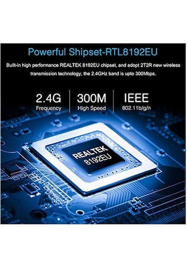 300Mbps Wireless USB Wi-Fi Adaptör Dongle Network Lan Aparatı