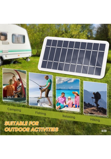 Maiyame 5v 2w Mikro Usb Güneş Paneli - 3m Kablolu Dıy Güneş Şarj Cihazı 16x9.5cm