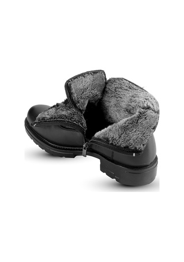 Budaks Içi Kürklü Hakiki Deri Kışlık Erkek Bot 230 Siyah