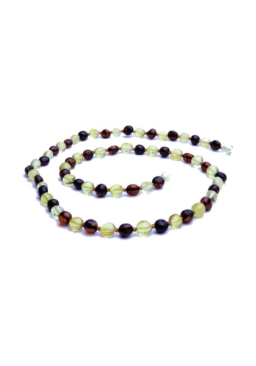 Saatcaddesi Pigado Gerçek Baltık Amberi Damla Kehribar Yetişkin Kolyesi