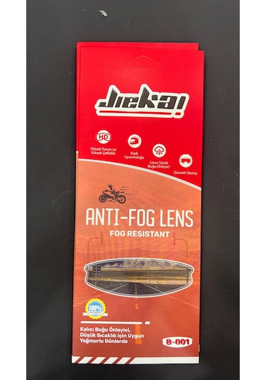 Jiekai Motorcu Kask Buhar Önleyici Film