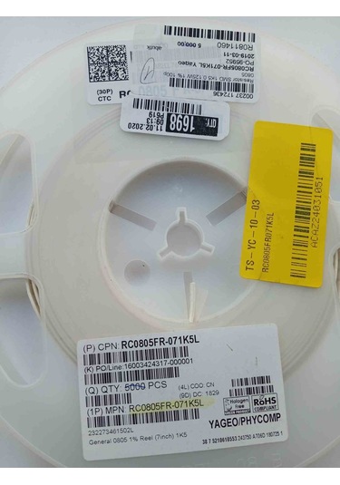 Rc0805fr071k5l 500 Adet