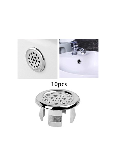 Suntek Mutfak Mesh Için 10 Adet Lavabo Taşma Kapağı Taşma