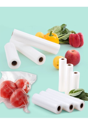 Klikal Tırtıklı Vakum Poşeti Rulo 30 Cm 10 Metre