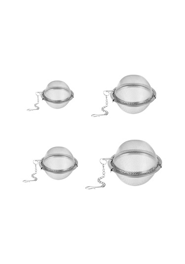 Xiyyadms 304 Paslanmaz Çelik Çay Ve Kahve Filtresi - 4 Farklı Boyutlu Küresel Demleme Topu Diğer