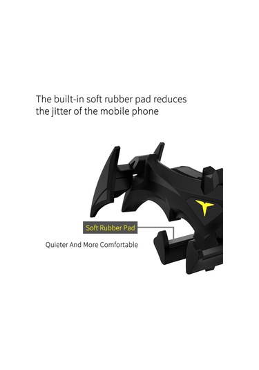 Neevoyu Kara Yarasa Tasarım Araç Klima Grili Telefon Tutucu - Evrensel Cihaz Desteği, Otomatik Kilitleme Özelliği, Siyah Abs Malzeme