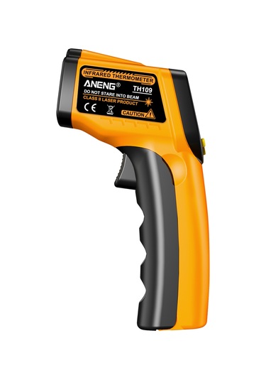 Yifomall Aneng Th109 El Tipi Kızılötesi Termometre - Dokunmadan Sıcaklık Ölçer, Lcd Ekranlı, Lazer Konumlandırma, Sarı Pil İçermez