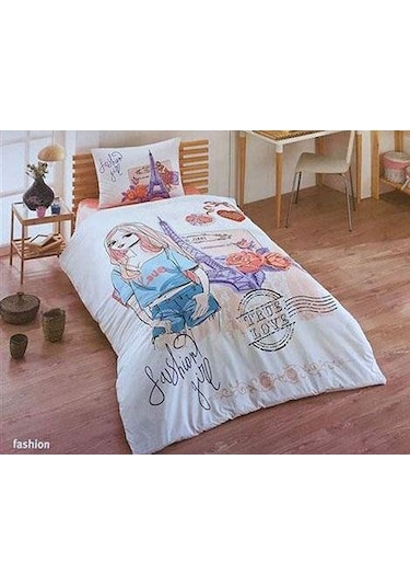 Kristal Nevresim Takımı Fashion Tek Kişilik Genç Desen