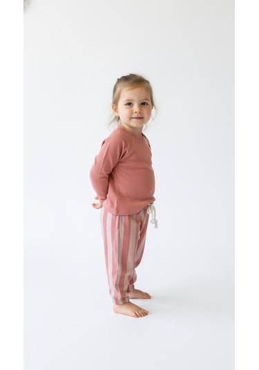 Miababy Çizgili Mummy&dadys Girl 2 Li Takım Pudra