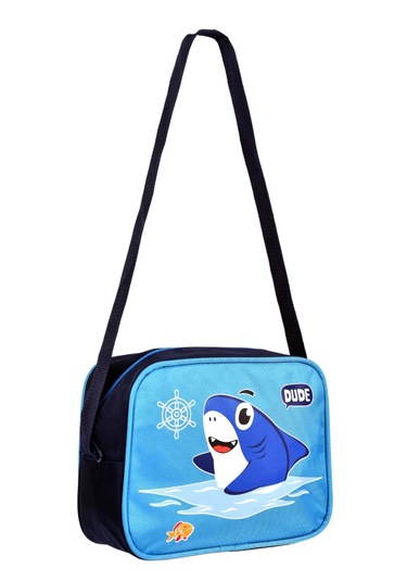 Alfa Mec Çekçekli Köpek Balığı Baskılı, Ortopedik Sırt Özellikli, İlkokul