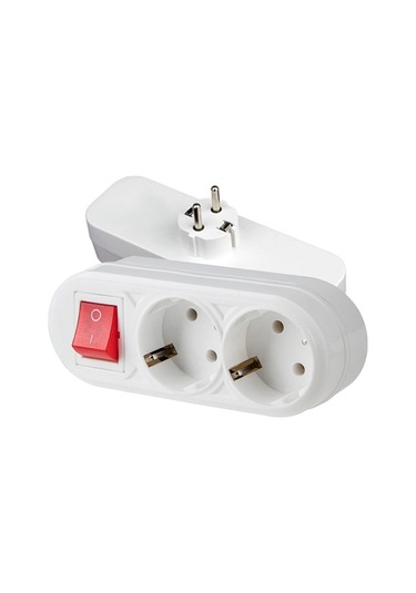 FETİH Topraklı Çoklu Fişli Grup Priz Anahtarlı İkili 2 Li