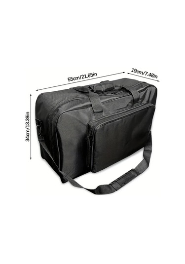 Gateesat Siyah Dayanıklı 1680d Oxford Çok Amaçlı Çanta, Ayarlanabilir Askı Ve Çift Fermuarlı