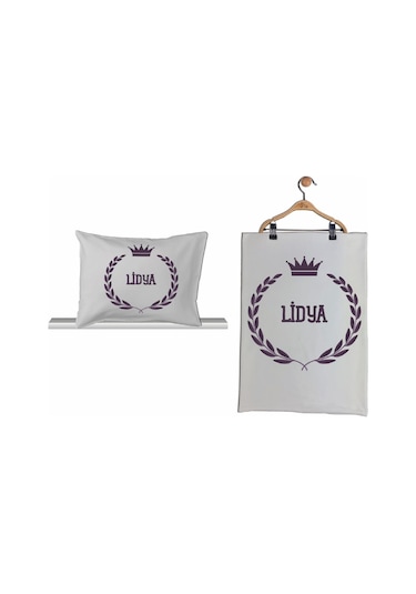 Pia Baby Gl 2006 İsme Özel Taçlı Beşli Tulum Set Krem