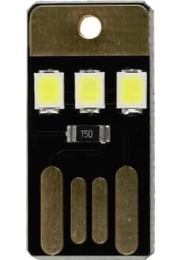 Usb Led Lamba Modülü Mini Çok İnce Led Işık Kamp Gece Lambası Açık Gri