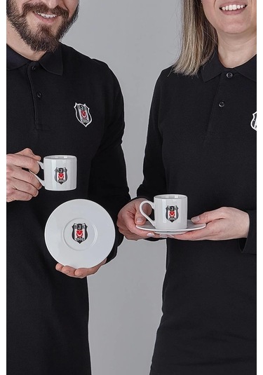 Neva N3422 Beşiktaş Arma 2'li Kahve Fincan Takımı