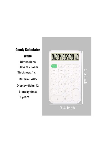 Singree 12 Basamaklı Standart Hesap Makinesi Geniş Masaüstü Ekran Ve Tuşlar Ofis Okul Ev İş Kullanımı Otomatik Uyku Pil Dahil Pembe