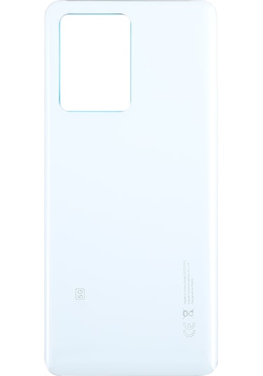 Xiaomi Redmi Note 12 Pro +  Cam Malzeme Arka Kapak Beyaz İçin